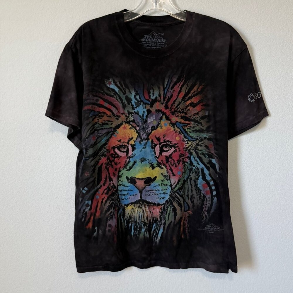 The Mountain Short Sleeve Crew Neck "Mane Lion" T-Shirt Men's Size M